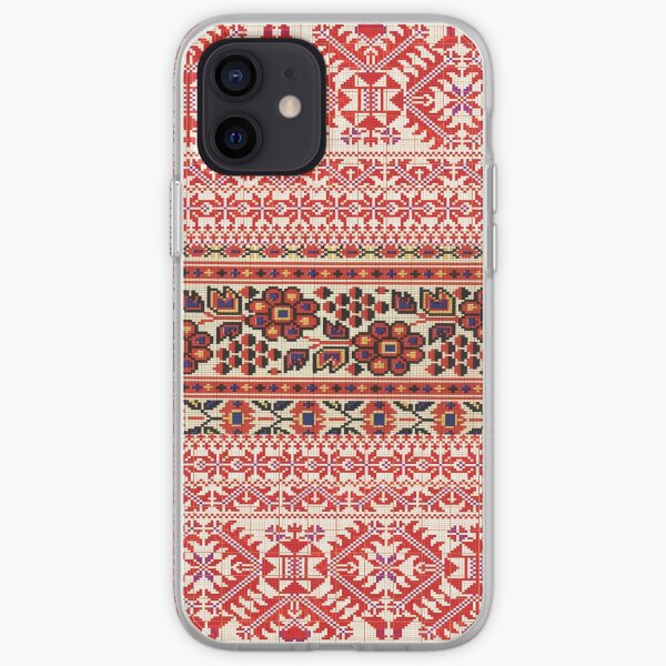 Ukrainian embroidery design collage iPhone Soft Case