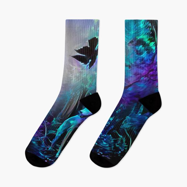 Item preview, Blacklight Night in Wolf Woods designed and sold by Alyxandre.