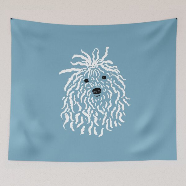 Item preview, Puli (Blue and White) designed and sold by illucalliart.