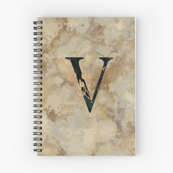 Aperçu de l'œuvre Monogramme Marbre Métallique Doré V créée et vendue par MysticMagpie.