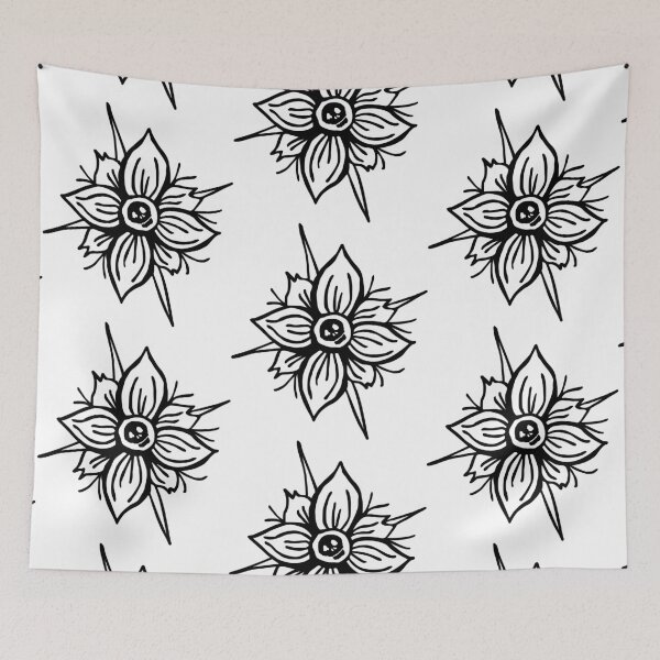 Item preview, Flower Skull designed and sold by GroglioArt.