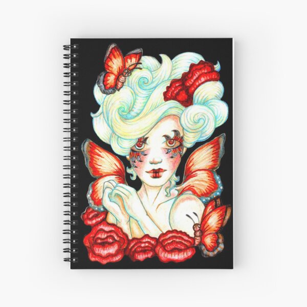 Bloom Butterfly Fairy Spiral Notebook