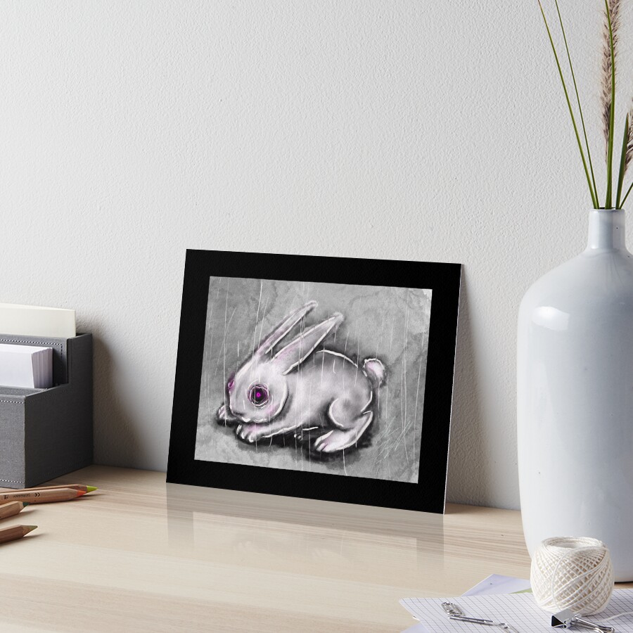 Bunny Art Board Print