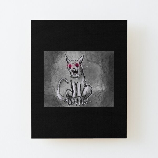 MEOW Wood Mounted Print
