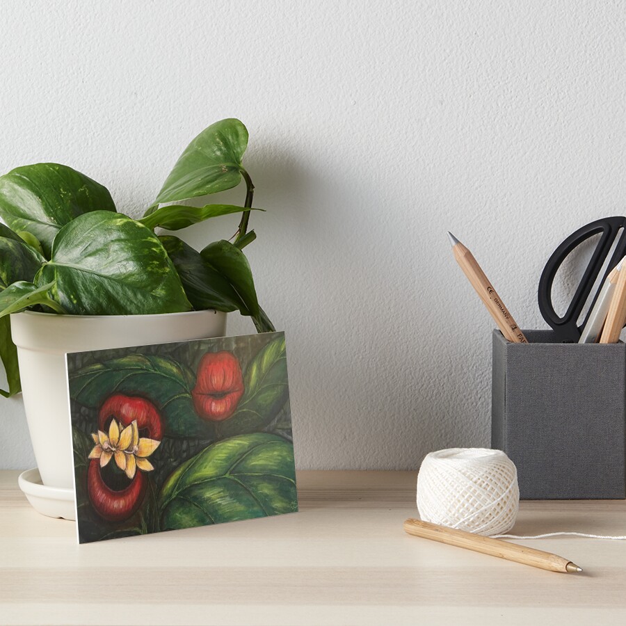 Floral Hellscape V Art Board Print