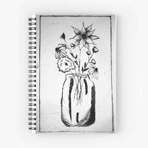 Item preview, Zinc Printed Vase of Flowers designed and sold by Sophia Kaplan.