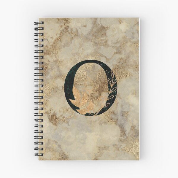 Item preview, Floral Gold Metallic Marble Monogram O designed and sold by MysticMagpie.