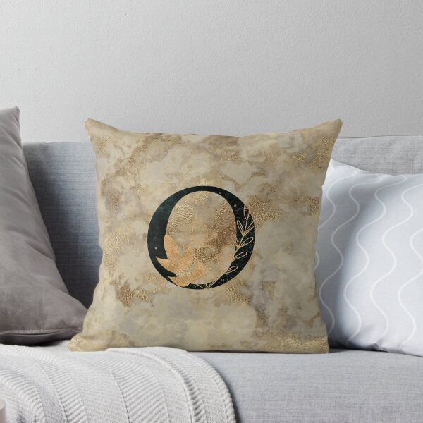 Item preview, Floral Gold Metallic Marble Monogram O designed and sold by MysticMagpie.