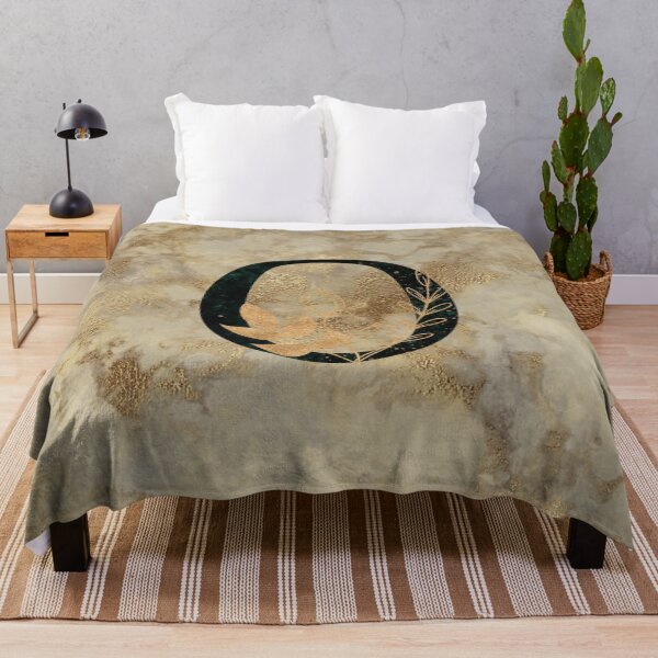 Item preview, Floral Gold Metallic Marble Monogram O designed and sold by MysticMagpie.
