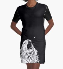 Colors/Black Screaming Thurston Meme Cat Graphic T-Shirt Dress