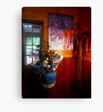 Father time and the blue vase Canvas Print