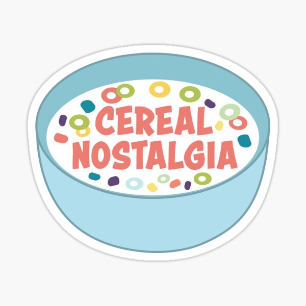 Cereal Nostalgia Sticker