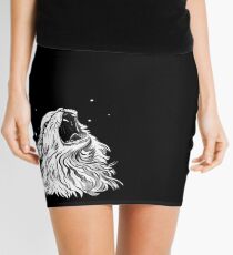 Colors/Black Screaming Thurston Meme Cat Mini Skirt