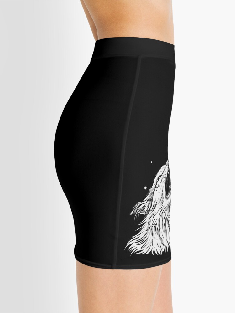Alternate view of Colors/Black Screaming Thurston Meme Cat Mini Skirt