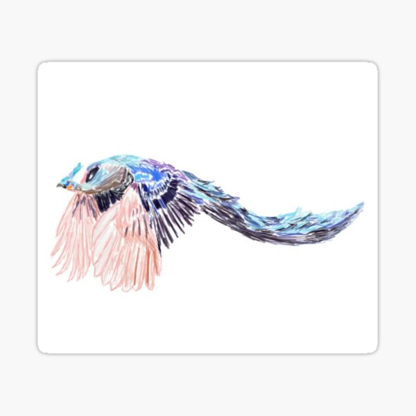Item preview, Peacock in flight designed and sold by SpoopyCacti.