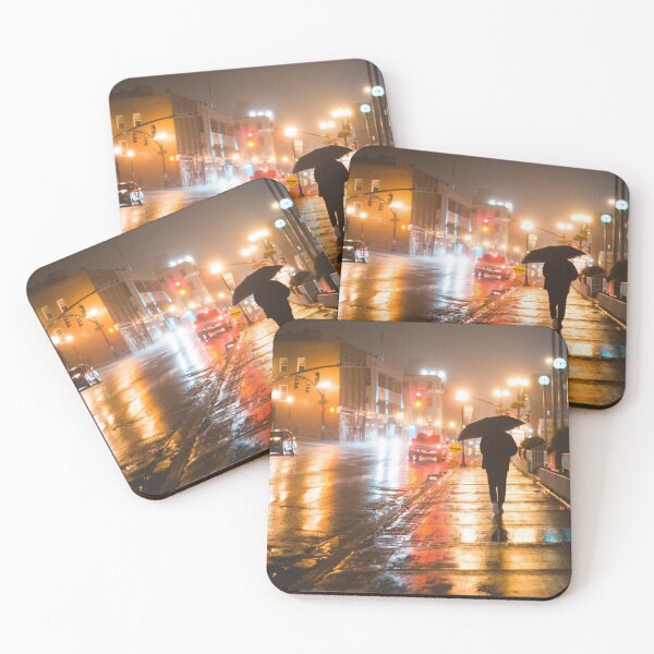 Item preview, Rainy Street at night designed and sold by erikallen920.
