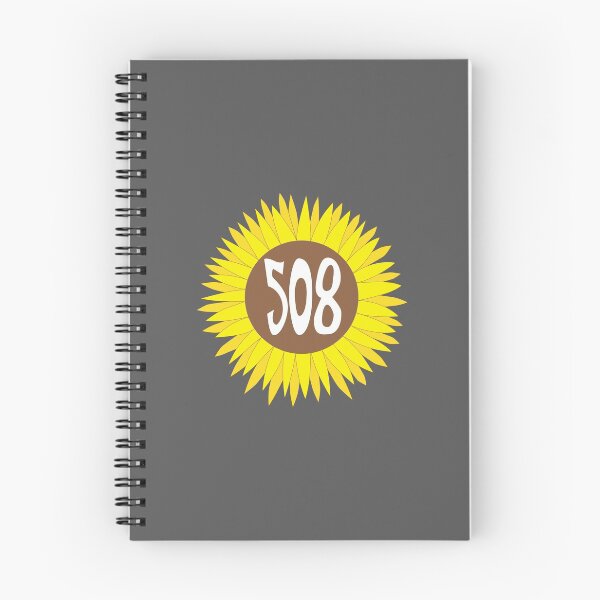 Item preview, Hand Drawn Massachusetts Sunflower 508 Area Code designed and sold by itsrturn.