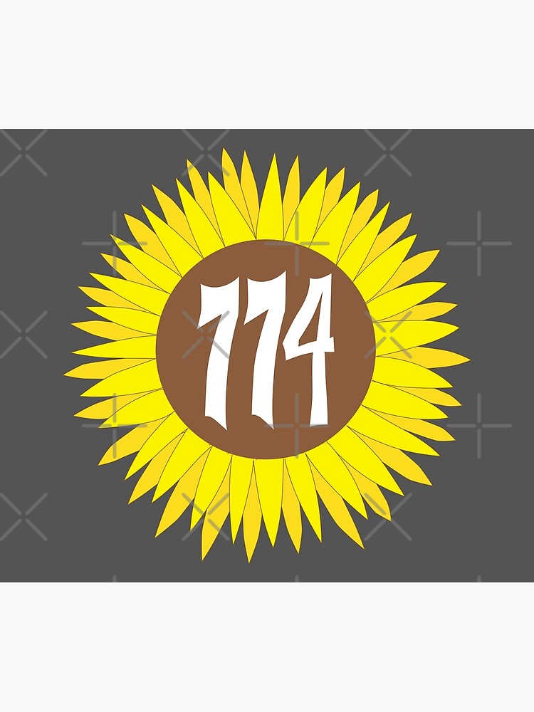 "Hand Drawn Massachusetts Sunflower 774 Area Code" Poster for Sale by ...