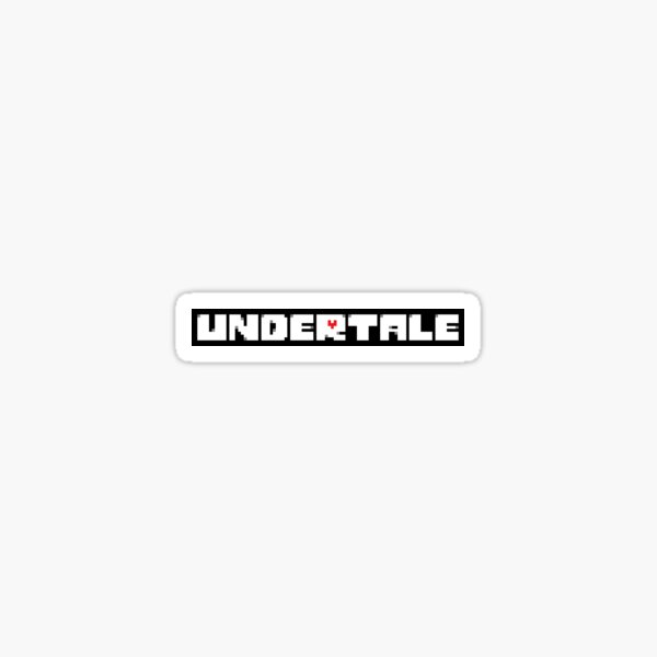 Undertale Logo Stickers Redbubble