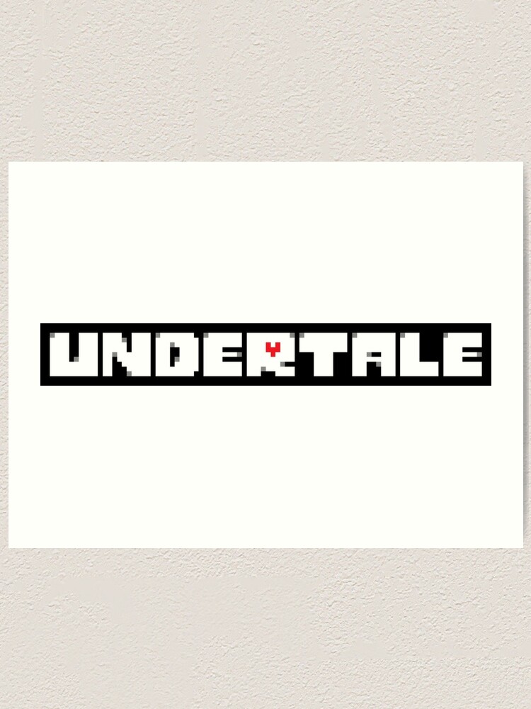 Undertale Logo Art Print By Lavendermode Redbubble