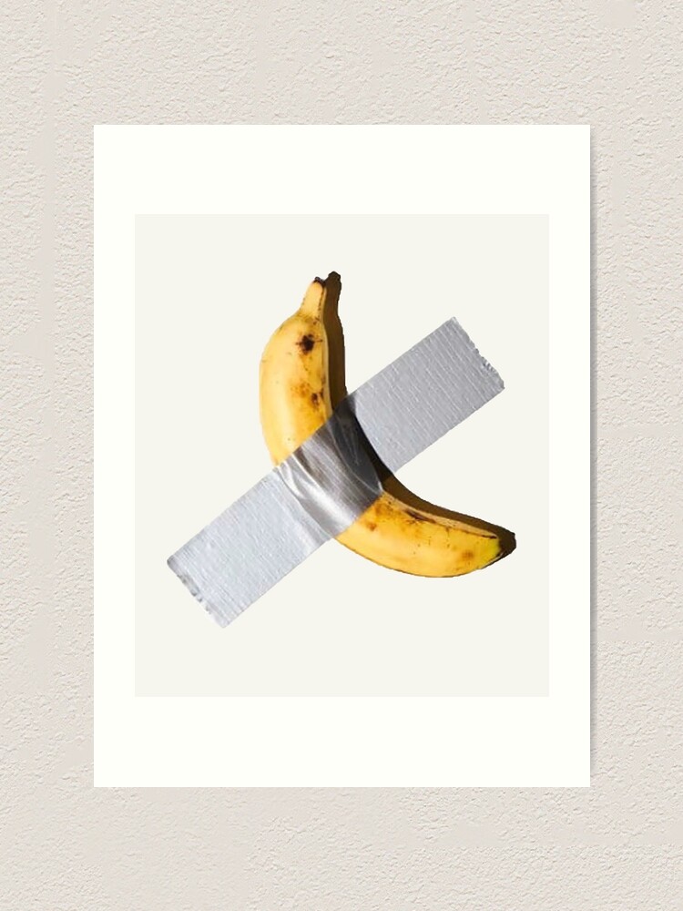 "Banana DuctTaped To A Wall Sold For 120,000" Art Print by scohoe