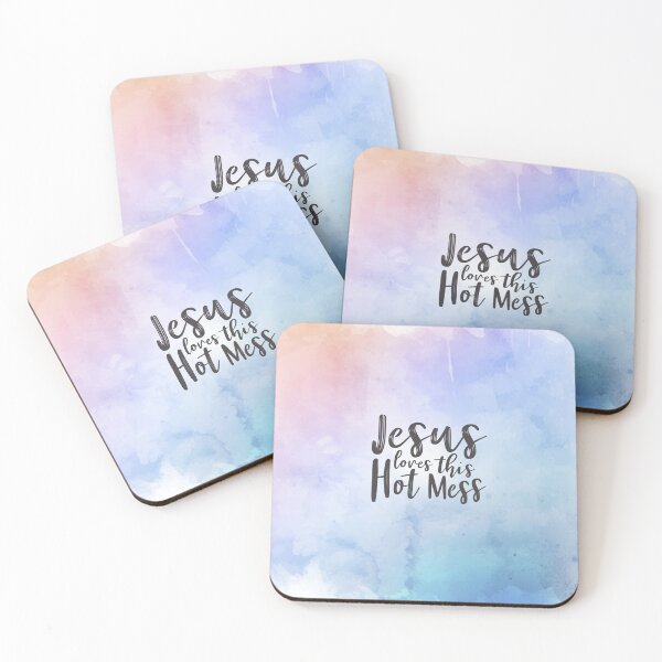 Item preview, Jesus Loves This Hot Mess, Christian Art Design, Christian Quote designed and sold by Logic72.
