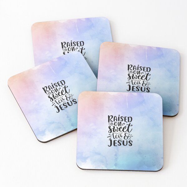 Item preview, Raised On Sweet Tea and Jesus, Christian Art Design, Christian Quote designed and sold by Logic72.