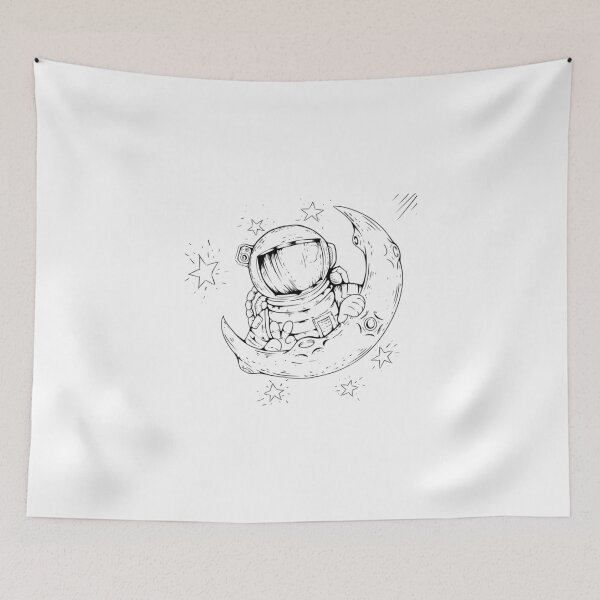 Item preview, happy astronaut designed and sold by Animalhead.