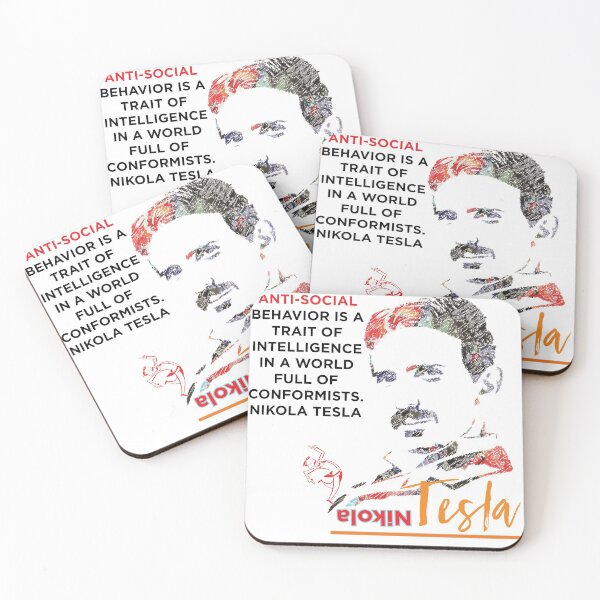 Item preview, Nikola Tesla quotation poster | inventor poster designed and sold by KARTICK DUTTA.