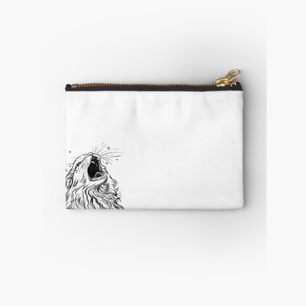 Item preview, White/Lines-Only Screaming Thurston Meme Cat designed and sold by Thurstonwaffles.