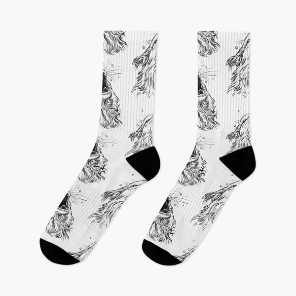 Item preview, White/Lines-Only Screaming Thurston Meme Cat designed and sold by Thurstonwaffles.