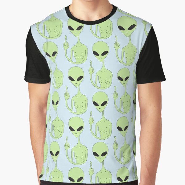 middle finger alien Graphic T-Shirt