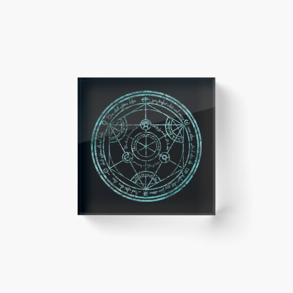 Item preview, Human Transmutation Circle - turquoise grunge designed and sold by maryedenoa.