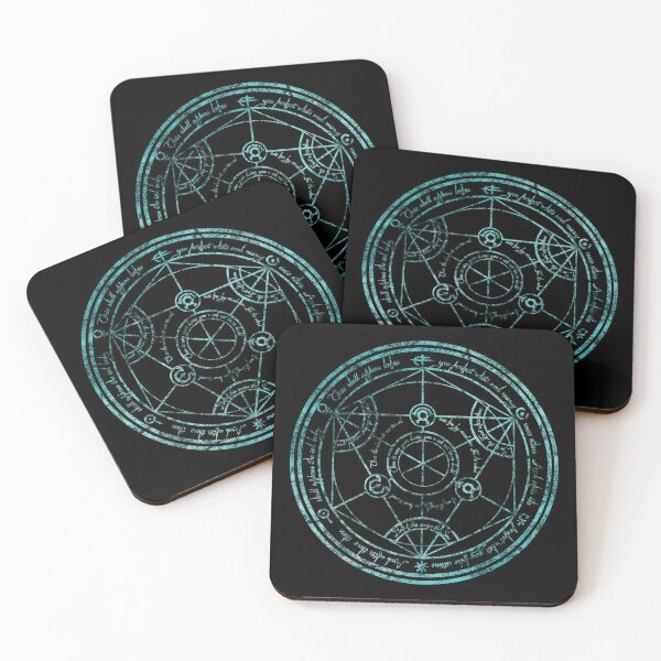 Item preview, Human Transmutation Circle - turquoise grunge designed and sold by maryedenoa.