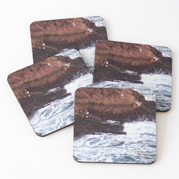 Item preview, Gulls Rockliffe at Sunset, Slains Castle  (North Sea, Cruden Bay, Aberdeenshire, Scotland) designed and sold by Yannik Hay.
