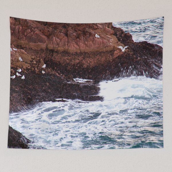 Item preview, Gulls Rockliffe at Sunset, Slains Castle  (North Sea, Cruden Bay, Aberdeenshire, Scotland) designed and sold by Yannik Hay.