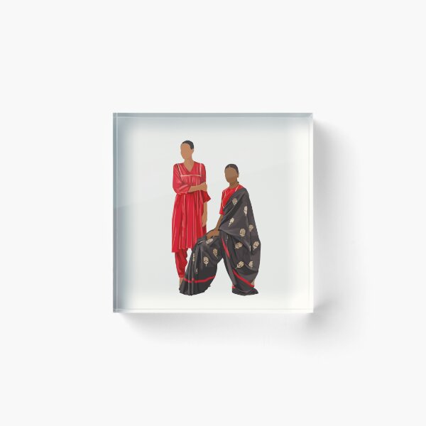 Item preview, Saree Illustration Indian Desi Bangladeshi Pakistani South Asian Fashion designed and sold by bynainah.