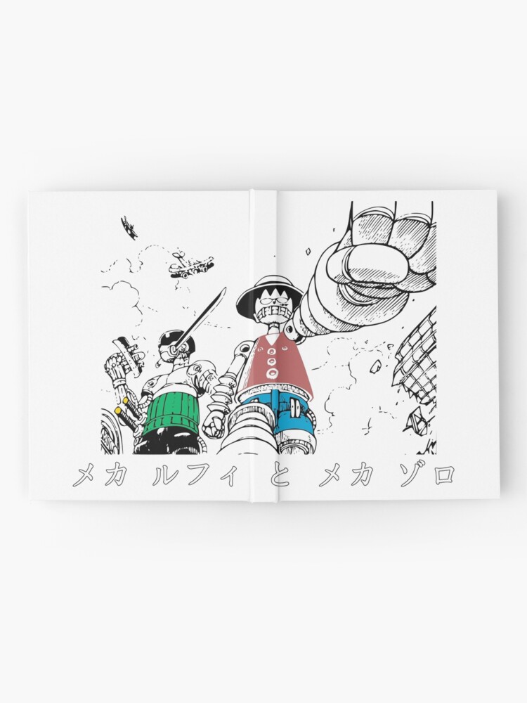 Mecha Luffy And Mecha Zoro One Piece Hardcover Journal By Fidelbd Redbubble