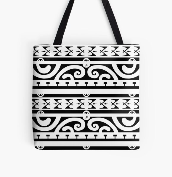 Tahitian tattoo design All Over Print Tote Bag