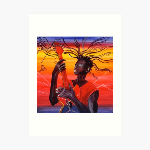 Guitar Men Art Print