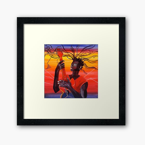 Guitar Men Framed Art Print