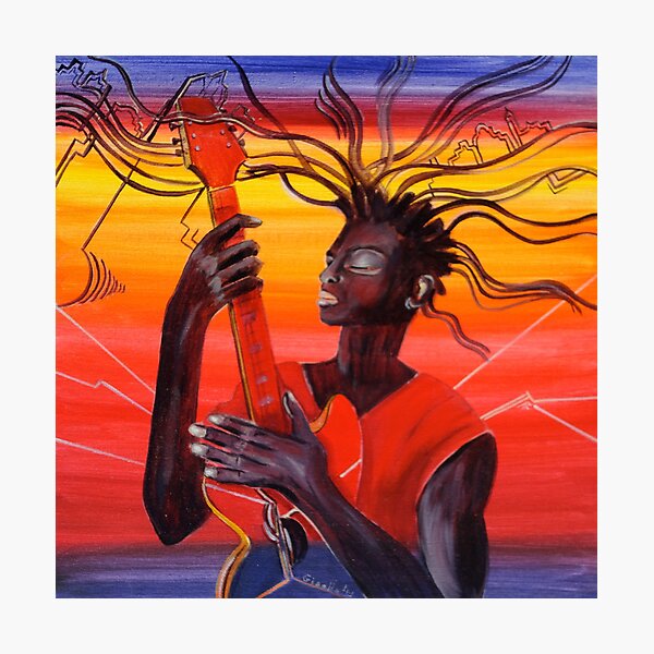Guitar Men Photographic Print