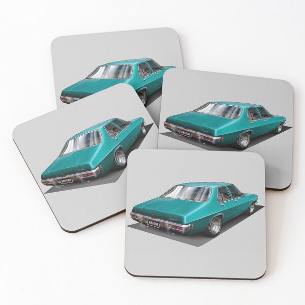 Item preview, Illustrated Holden HQ Holden Kingswood - Aqua designed and sold by tshirtgarage.