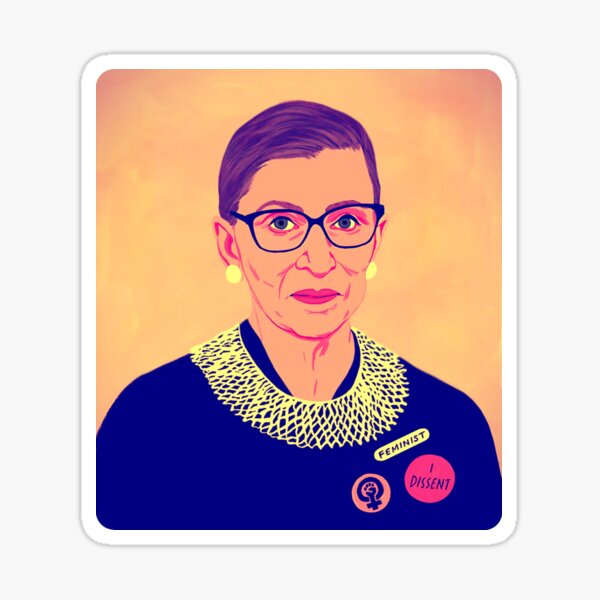 Supreme Court Justice Ruth Bader Ginsburg Sticker