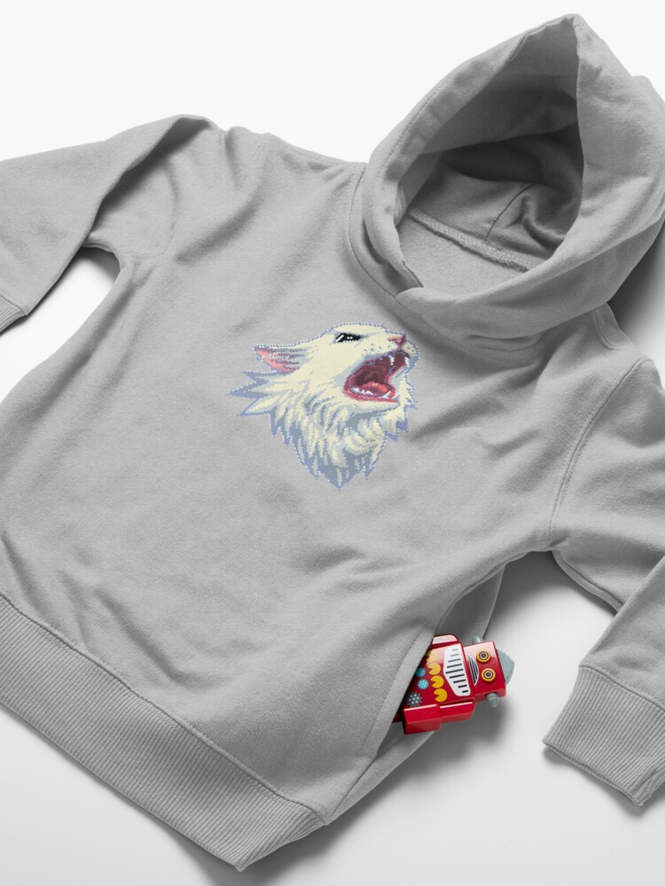 Alternate view of 8-bit Screamin' Thurston the Cat! Toddler Pullover Hoodie
