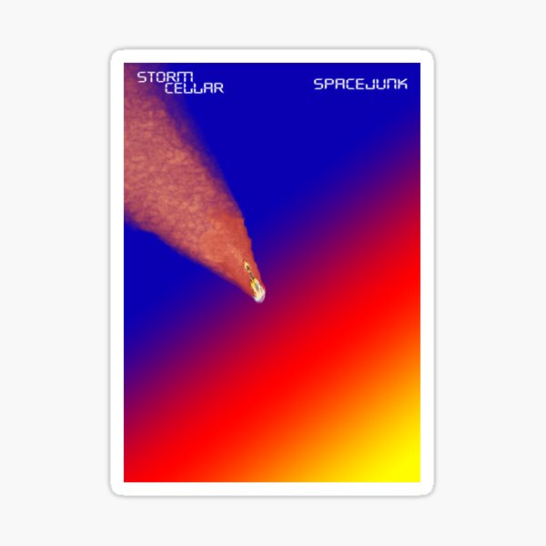 Album Cover Art- Spacejunk Sticker