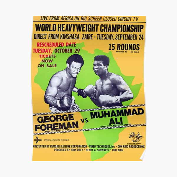 poster Middleweight Championship Reproduction. Vintage boxing advertising