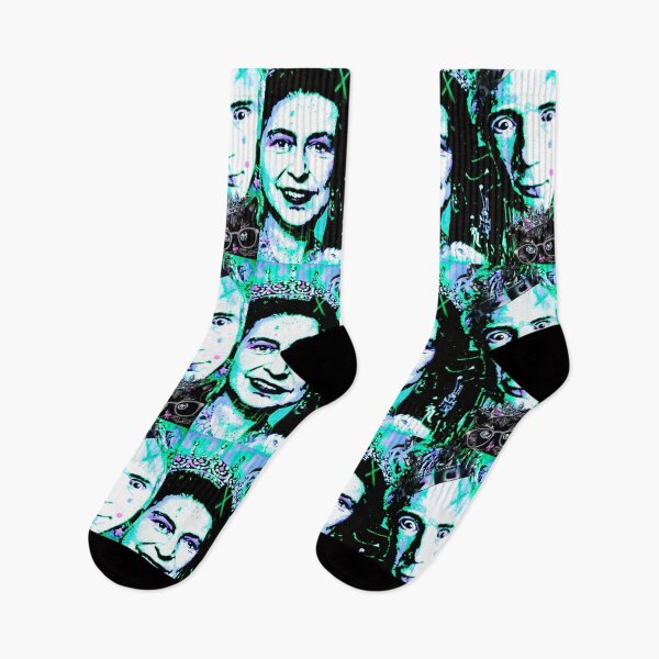Item preview, The Queen, The Crown, the cat and Sex Pistols photobomb  designed and sold by Mabbatt-art.