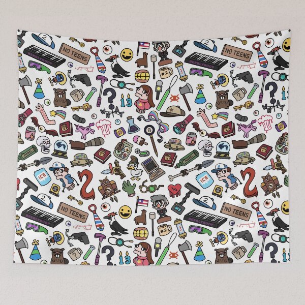 Item preview, Gravity Falls Pattern designed and sold by SideQuestDoodles.