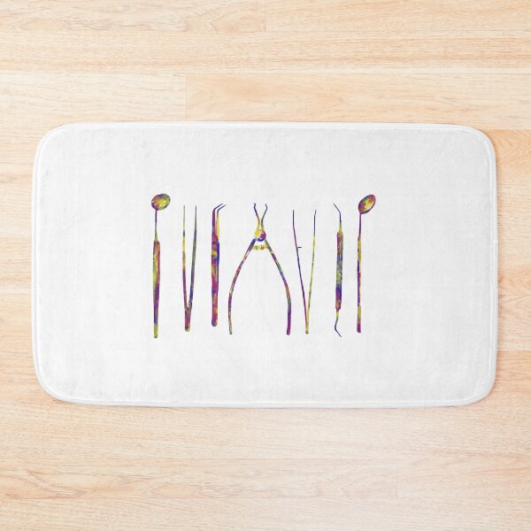 Item preview, Dentist tools set watercolor designed and sold by MintSniffArt.